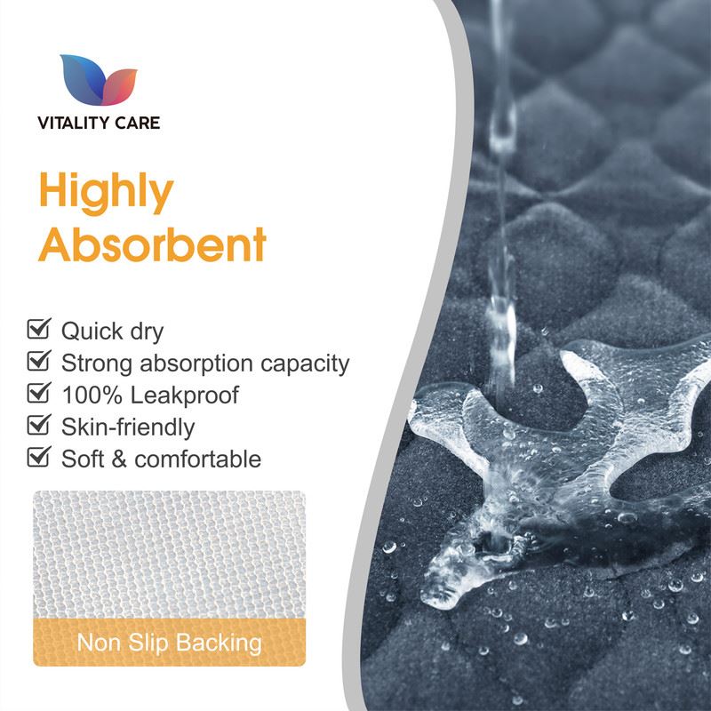 Absorbent Washable Incontinence Chair Pad Non-Slip Waterproof Seat Protector Pad
