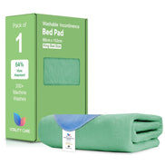 Washable Incontinence Bed Pads, Waterproof Mattress Protector, Water Absorbent Pads, Washable Bed Mats For Incontinence Adults Kids, Elderly, Green