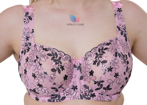 Ladies Full Cup Underwired Bra Plus Size Firm Hold Lace Large Non Padded Uk New
