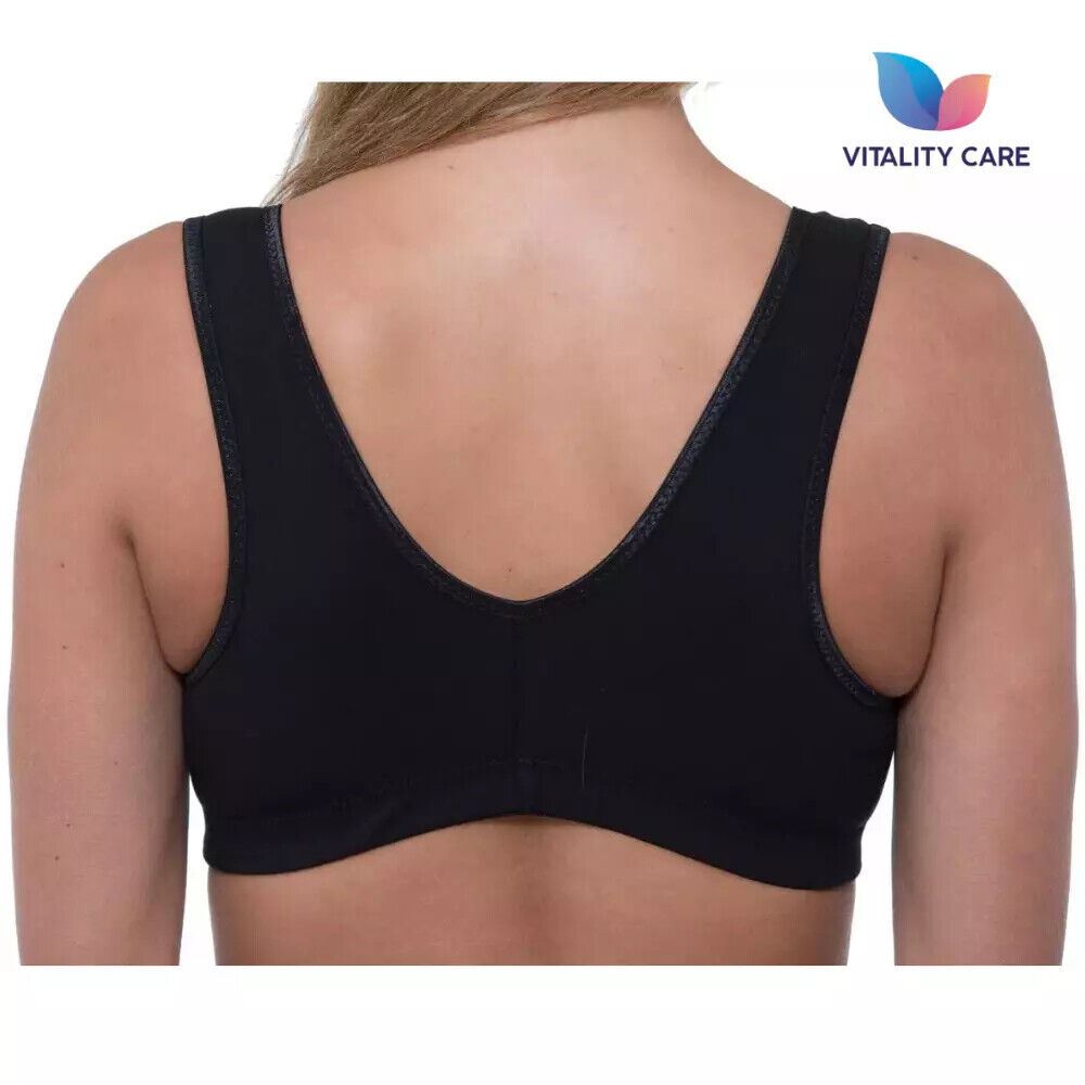 Front Fastening Bra Cotton Lycra Non Wired Soft Stretch Non Padded 34B-44DD Plus