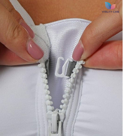 Ladies Sports Bra Zip Front Fastening Non Wired Unpadded Med Hold Uk Plus Size,,