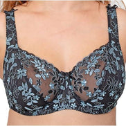 Womens Plus Size Lace Full Coverage Firm Hold Non Padded Underwired Full Cup Bra