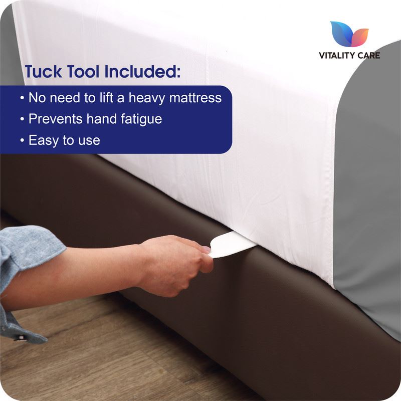 Washable Incontinence King Size Bed Pad, Mattress Protection with Tuck Flaps & Tuck Tool  86 x 152cm