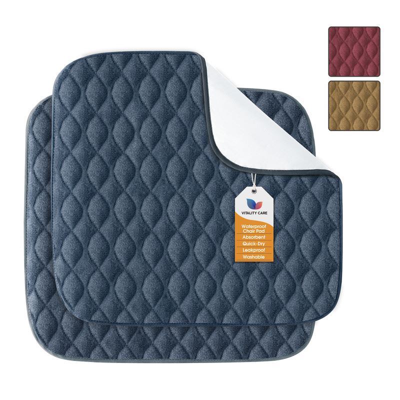 Absorbent Washable Incontinence Chair Pad Non-Slip Waterproof Seat Protector Pad