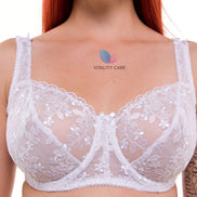Ladies Full Cup Underwired Bra Plus Size Firm Hold Lace Large Non Padded Uk New