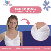 Ladies Full Cup Lace Underwired Bra Plus Size 34-46 D-J Non Padded Lingerie Bra.