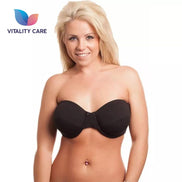 Strapless Bra MultiWay Halterneck Crossover Underwired Bra Black Colour 34A 42DD