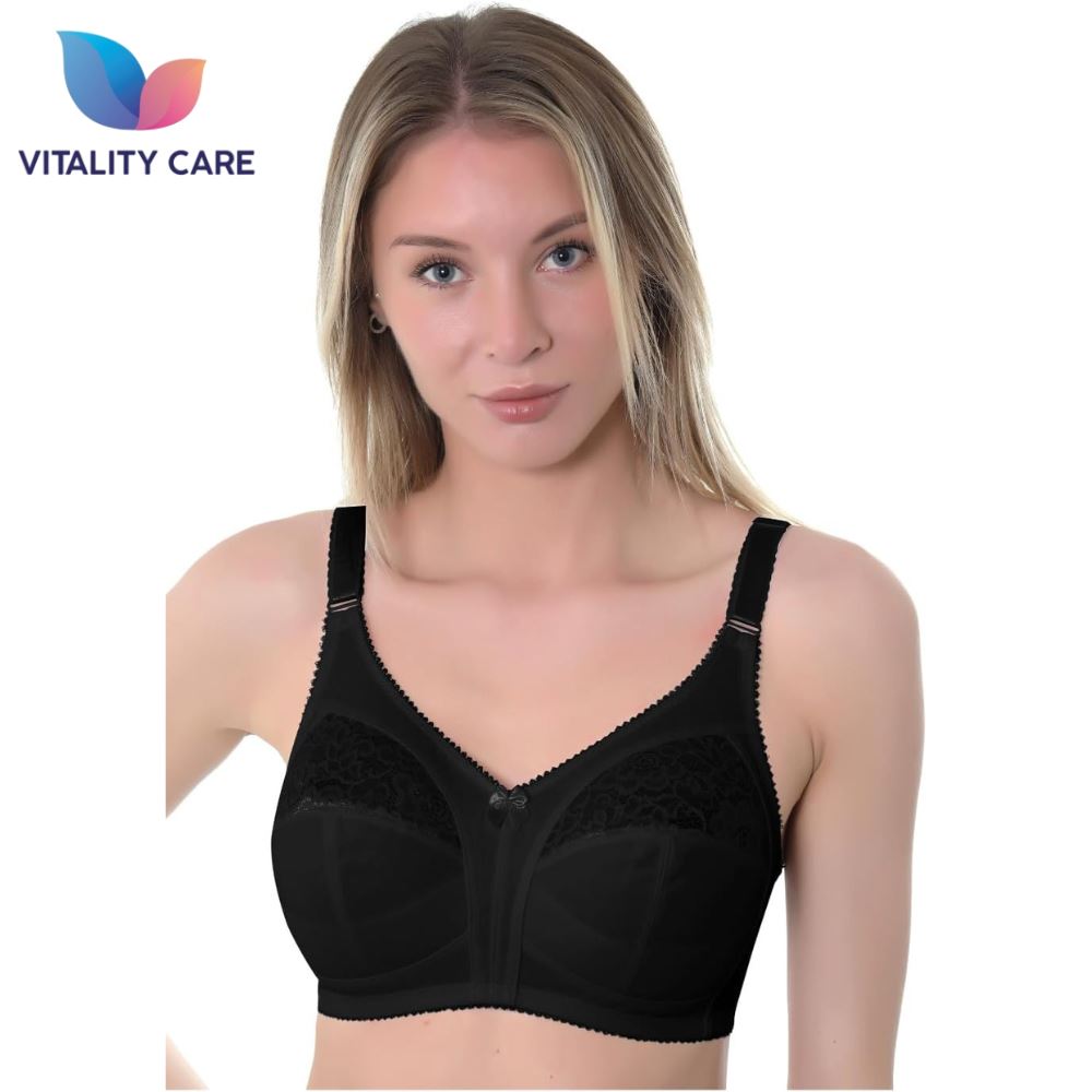 Ladies Full Cup Underwired Bra Plus Size Firm Hold Lace Large Non Padded Bra Uk.