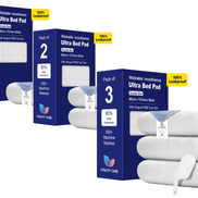 Incontinence Washable Double Bed Size Pads Reusable Tumble Dry Mattress Protection With Tucks  86 x 137cm