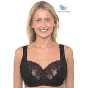 Ladies Full Cup Underwired Bra Plus Size Firm Hold Lace Large Non Padded Uk New