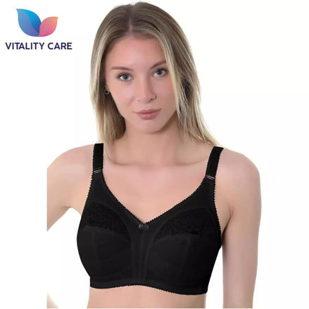 Ladies Full Cup Underwired Bra Plus Size Firm Hold Lace Large Non Padded Bra Uk.