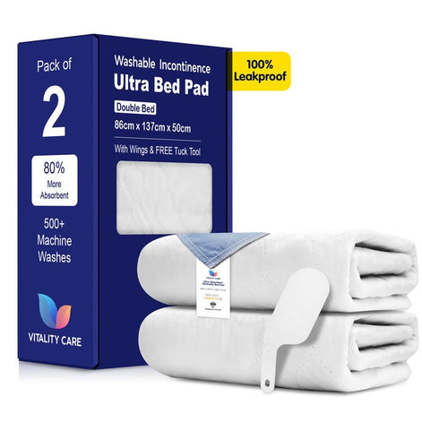 Incontinence Washable Bed Pads Reusable Tumbler dry Bed Size With Tucks & Tuck Tool