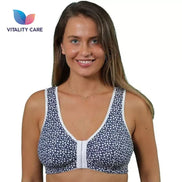 Front Fastening Bra Cotton Rich Ladies Non Wired Non Padded Soft Stretch Uk Size