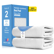Washable King Bed Pad Incontinence Reusable Bed Pads Super Absorbent 86 x 152cm