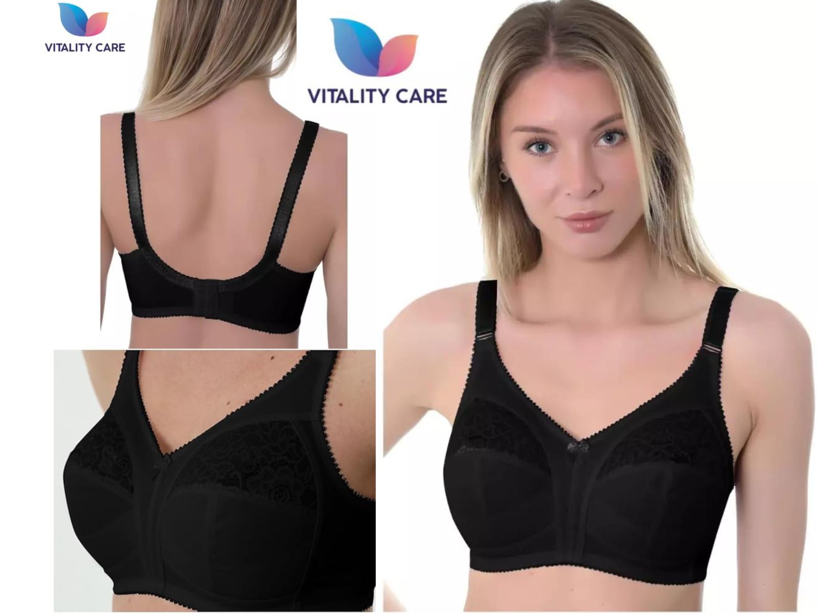 Ladies Full Cup Underwired Bra Plus Size Firm Hold Lace Large Non Padded Bra Uk.