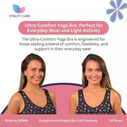 Ladies Full Cup Non Wired Bra Plus Size Firm Hold Large Non Padded Soft Bras UK.