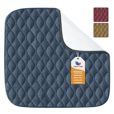 Absorbent Washable Incontinence Chair Pad Non-Slip Waterproof Seat Protector Pad