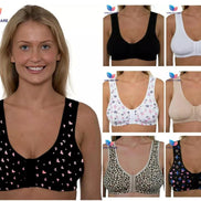 Vitality Care Front Fastening Bras for Women Non Wired Post Surgery Soft Cotton Lycra Bra