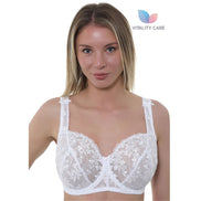 Ladies Full Cup Underwired Bra Plus Size Firm Hold Lace Large Non Padded Uk New