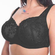 Ladies Full Cup Underwired Bra Plus Size Firm Hold Lace Large Non Padded Uk New