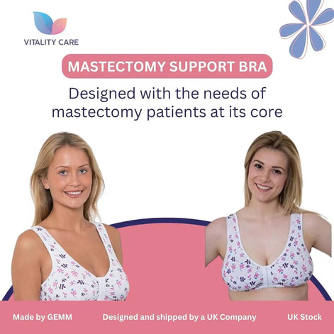 Front Fastening Bra Cotton Rich Ladies Non Wired Non Padded Soft Stretch Uk Size