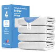 Incontinence Washable Bed Pads Protection Sheets - Reusable with High Absorbency