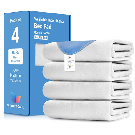 Incontinence Washable Bed Pads Protection Sheets - Reusable with High Absorbency