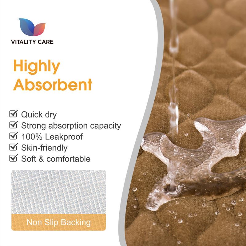 Absorbent Washable Incontinence Chair Pad Non-Slip Waterproof Seat Protector Pad