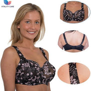 Womens Plus Size Lace Full Coverage Firm Hold Non Padded Underwired Full Cup Bra Black Pink