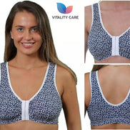 Front Fastening Bra Cotton Rich Ladies Non Wired Non Padded Soft Stretch Uk Size