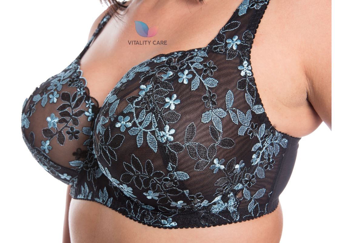 Womens Plus Size Lace Full Coverage Firm Hold Non Padded Underwired Full Cup Bra