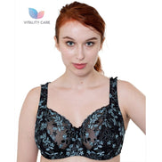 Ladies Full Cup Underwired Bra Plus Size Firm Hold Lace Large Non Padded Uk New