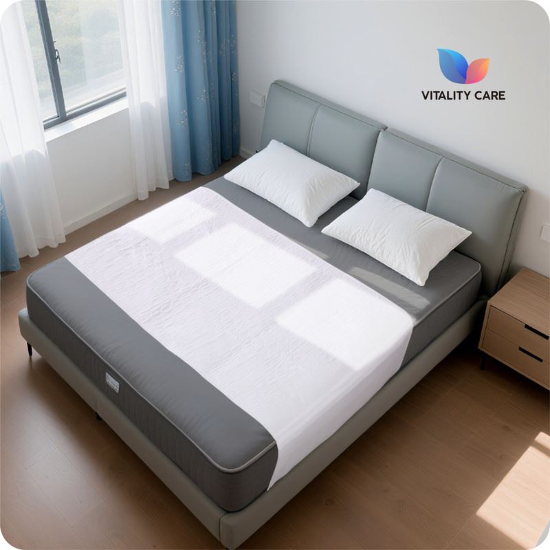 Washable Incontinence King Size Bed Pad, Mattress Protection with Tuck Flaps & Tuck Tool  86 x 152cm