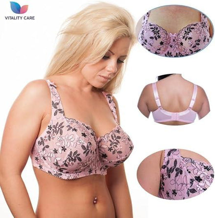 Womens Plus Size Lace Full Coverage Firm Hold Non Padded Underwired Full Cup Bra White