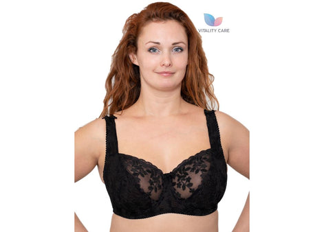 Ladies Full Cup Underwired Bra Plus Size Firm Hold Lace Large Non Padded Uk New
