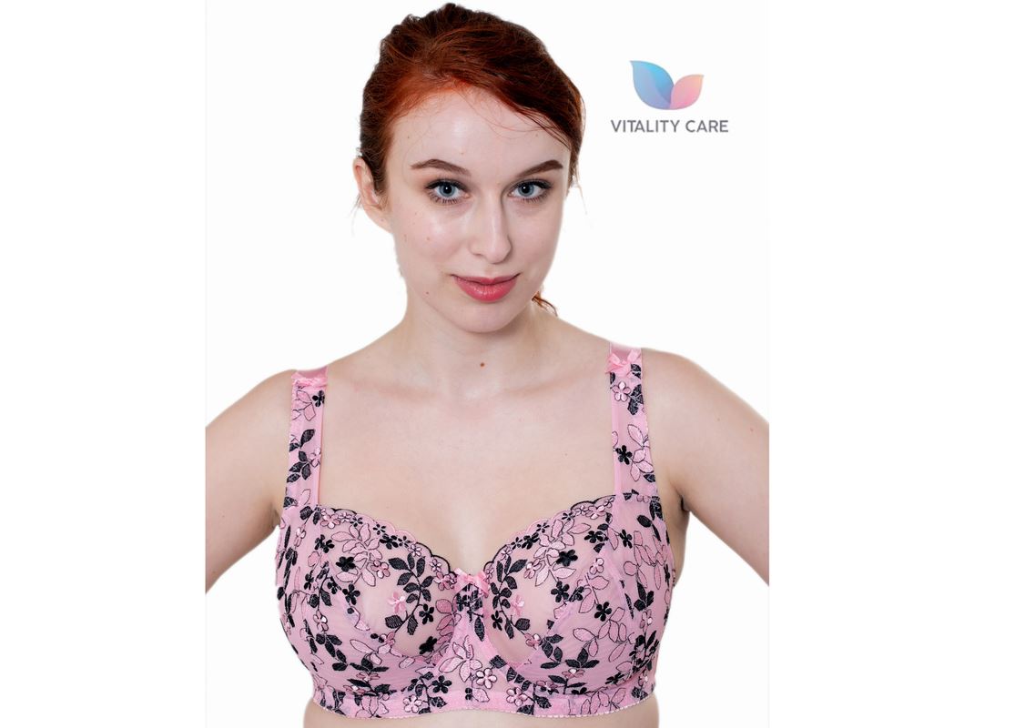 Womens Plus Size Lace Full Coverage Firm Hold Non Padded Underwired Full Cup Bra White