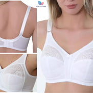 Ladies Full Cup Lace Underwired Bra Plus Size 34-46 D-J Non Padded Lingerie Bra.