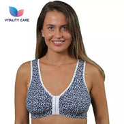 Front Fastening Bra Cotton Rich Ladies Non Wired Non Padded Soft Stretch Uk Size