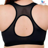 Ladies Zip Front Fastening Sports Bra Medium to High Impact Non Wired Comfort UK