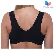 Front Fastening Bra Cotton Rich Ladies Non Wired Non Padded Soft Stretch Uk Size
