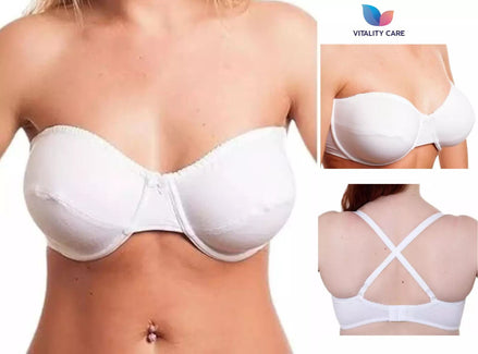 Multiway Strapless Bras Non Padded Underwired Size 32 to 42 A-DD Full Cup Bra UK
