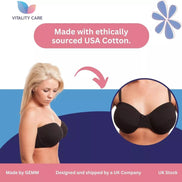 Strapless Bra MultiWay Halterneck Crossover Underwired Bra Black Colour 34A 42DD