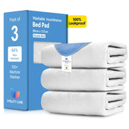 Incontinence Washable Bed Pads Protection Sheets - Reusable with High Absorbency