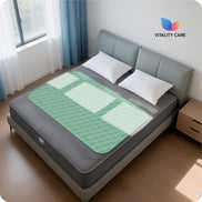 Washable Incontinence Bed Pads, Waterproof Mattress Protector, Water Absorbent Pads, Washable Bed Mats For Incontinence Adults Kids, Elderly, Green