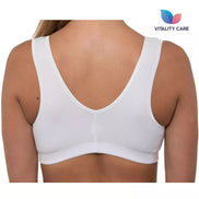 Front Fastening Bra Mastectomy Ladies Non Wired Soft Stretch Uk Size..