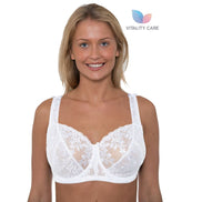 Ladies Full Cup Underwired Bra Plus Size Firm Hold Lace Large Non Padded Uk New
