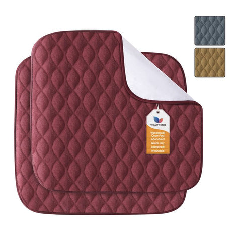 Absorbent Washable Incontinence Chair Pad Non-Slip Waterproof Seat Protector Pad
