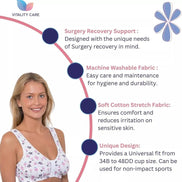 Front Fastening Bra Cotton Rich Ladies Non Wired Non Padded Soft Stretch Uk Size