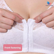 Front Fastening Bra Cotton Rich Ladies Non Wired Firm Support Plus Size Bras, UK