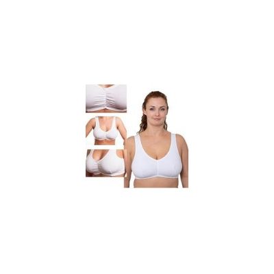 Vitality Care Pull Over Bra Black Floral 